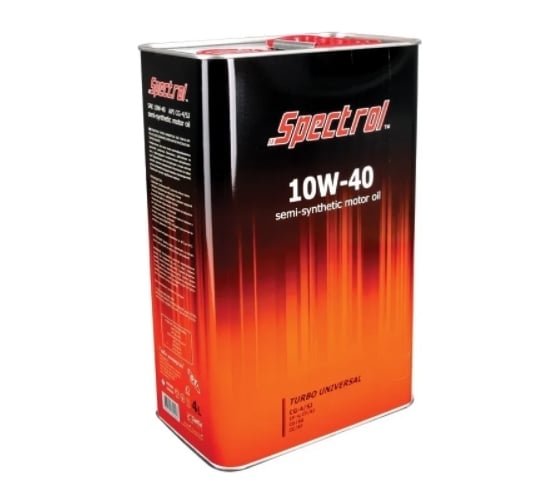 Полусинтетическое моторное масло Spectrol TURBO UNIVERSAL 10W-40 CG-4/SJ, 4 л 9211