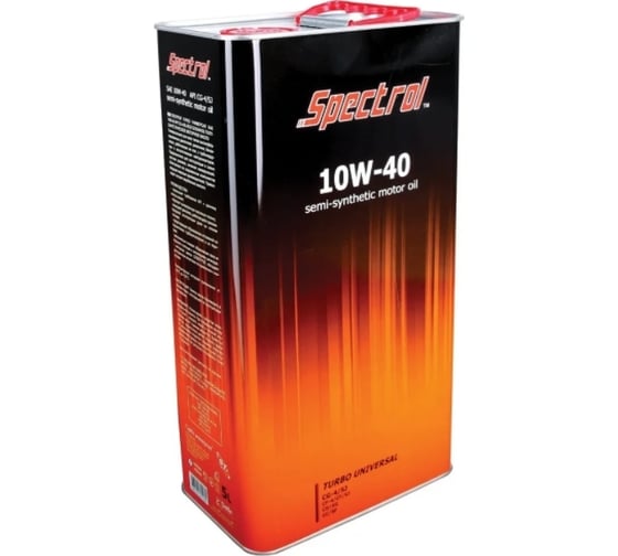 Полусинтетическое моторное масло Spectrol TURBO UNIVERSAL 10W-40 CG-4/SJ, 5 л 9210 1