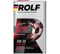Моторное масло Rolf GT синтетическое, SAE 5W-30, ACEA A3/B4, 1 л 322619