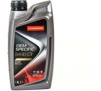 Моторное масло CHAMPION OEM SPECIFIC C3 5W30, синтетическое, C3-16, 1 л 8208713