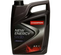 Моторное масло CHAMPION NEW ENERGY 5W30, синтетическое, SL/CF, A3/B4-12, 4 л 8200212