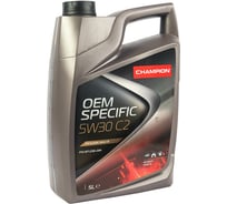 Моторное масло CHAMPION OEM SPECIFIC С2 5W30, синтетическое, SN/CF, C2-16, 5 л 8209819