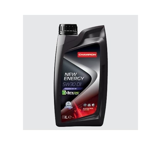 Моторное масло CHAMPION NEW ENERGY D1 5W30, синтетическое, SN/RC, SN Plus, 1 л 8235405 1