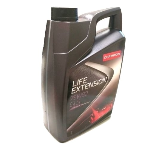 Трансмиссионное масло CHAMPION LIFE EXTENSION 75W90, полусинтетическое, GL 5, 5 л 8203800