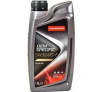 Моторное масло CHAMPION OEM SPECIFIC MS-F 5W30, синтетическое, SL/CF, A1/B1-12, A5/B5-16, 1 л 8209314