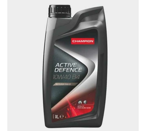 Моторное масло CHAMPION ACTIVE DEFENCE B4 10W40, полусинтетическое, SL/CF, A3/B3-10, A3/B4-08, 1 л 8203916 1