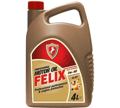 Моторное масло FELIX 5W-40, SG/CD, Semi, 4 л 410900013