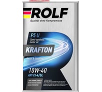 Моторное масло Rolf KRAFTON P5 U полусинтетическое, 10W-40, 1 л 322580