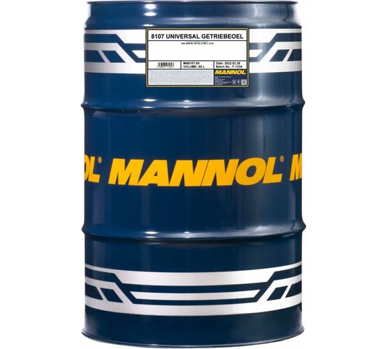 Трансмиссионное масло MANNOL UNIVERSAL GETRIEBEOEL 80W90, 60 л 1314 1