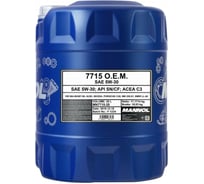 Моторное масло MANNOL LONGLIFE 504/507 синтетическое, 5W-30, 20 л 7002