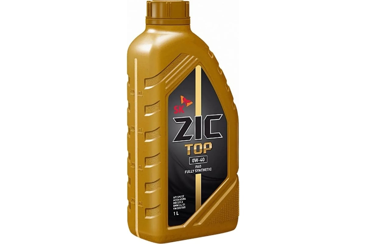 Моторное масло для легковых авто ZIC TOP 0w40, синтетическое 132900 .