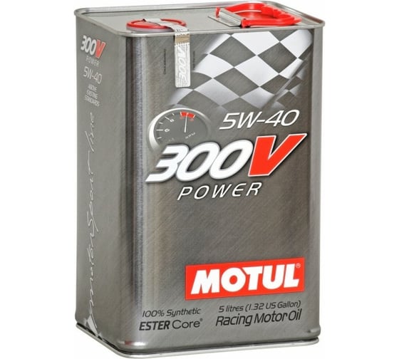 Моторное масло MOTUL 300 V POWER 5W40, 5 л 110818 1