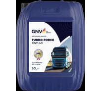Моторное масло GNV Turbo Force 10W-40 CJ-4/SN VDS-4, канистра 20 л GTF1011488014511040020