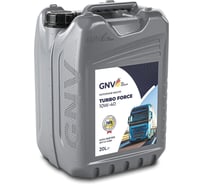Масло моторное GNV Turbo Force 10W-40 CJ-4/SN, ACEA E9, Volvo VDS-4, 20 л GTF1011488014511040020