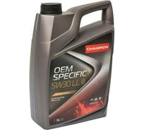 Моторное масло CHAMPION OEM SPECIFIC 5W30, синтетическое, SN, C3-16 LL III, 5 л 8208317