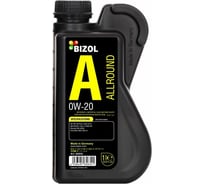 НС-синтетическое моторное масло Bizol Allround 0W-20, SP, GF-6A, 1 л 85830