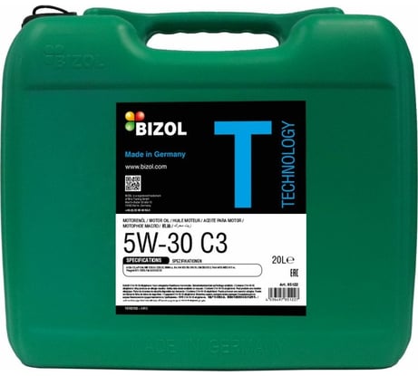 НС-синтетическое моторное масло Bizol Technology 5W-30, SN C3, 20 л 85122