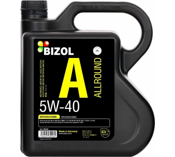 Моторное масло bizol 5w40