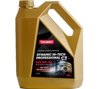 Моторное масло OILWAY Dynamic Hi-Tech C3 5w30, API SN, ACEA C3, 4 л 4640076016473 22342707