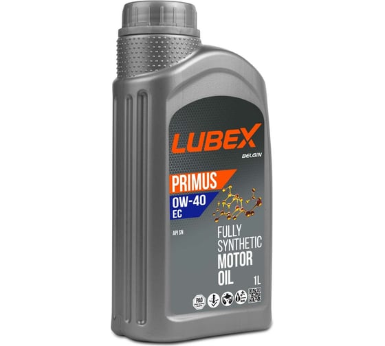 Синтетическое моторное масло Lubex PRIMUS EC 0W-40 SN, 1л L034-1299-1201