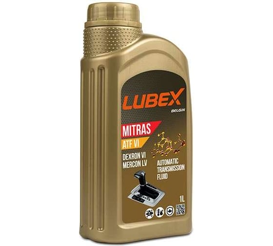 Синтетическое трансмиссионное масло для АКПП Lubex MITRAS ATF VI, 1л L020-0877-1201 1