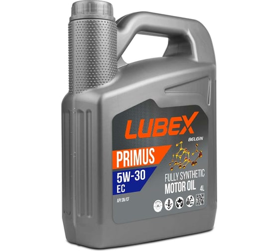Синтетическое моторное масло Lubex PRIMUS EC 5W-30 SN, 4 л L034-1310-0404