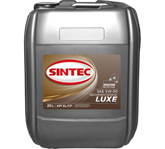 Моторное полусинтетическое масло Sintec LUXE SAE 5W-30, API SL/CF, 4 л 801981 1