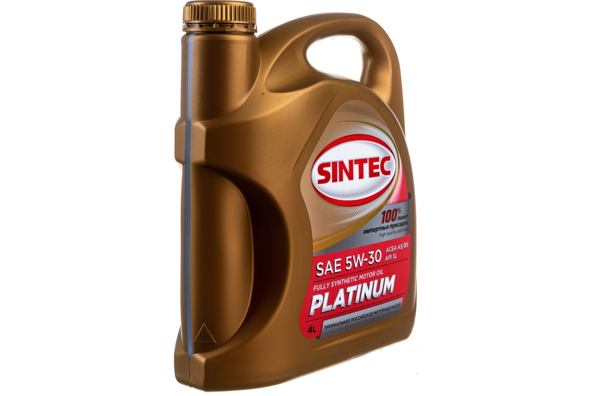  синтетическое масло Sintec PLATINUM SAE 5W-30 API SL, ACEA A5 .