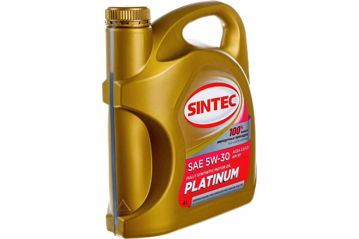 Моторное синтетическое масло Sintec PLATINUM SAE 5W-30 API SP, ACEA C2 .