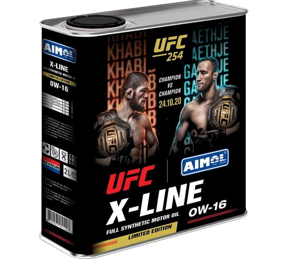 Моторное масло AIMOL X-Line UFC Limited Edition 0w-16, 2л 8719497951208