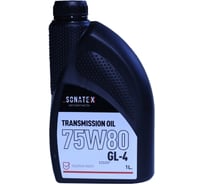 Трансмиссионное масло Sonatex 75W80 GL-4+ Renault Gearbox, 1 л 102715