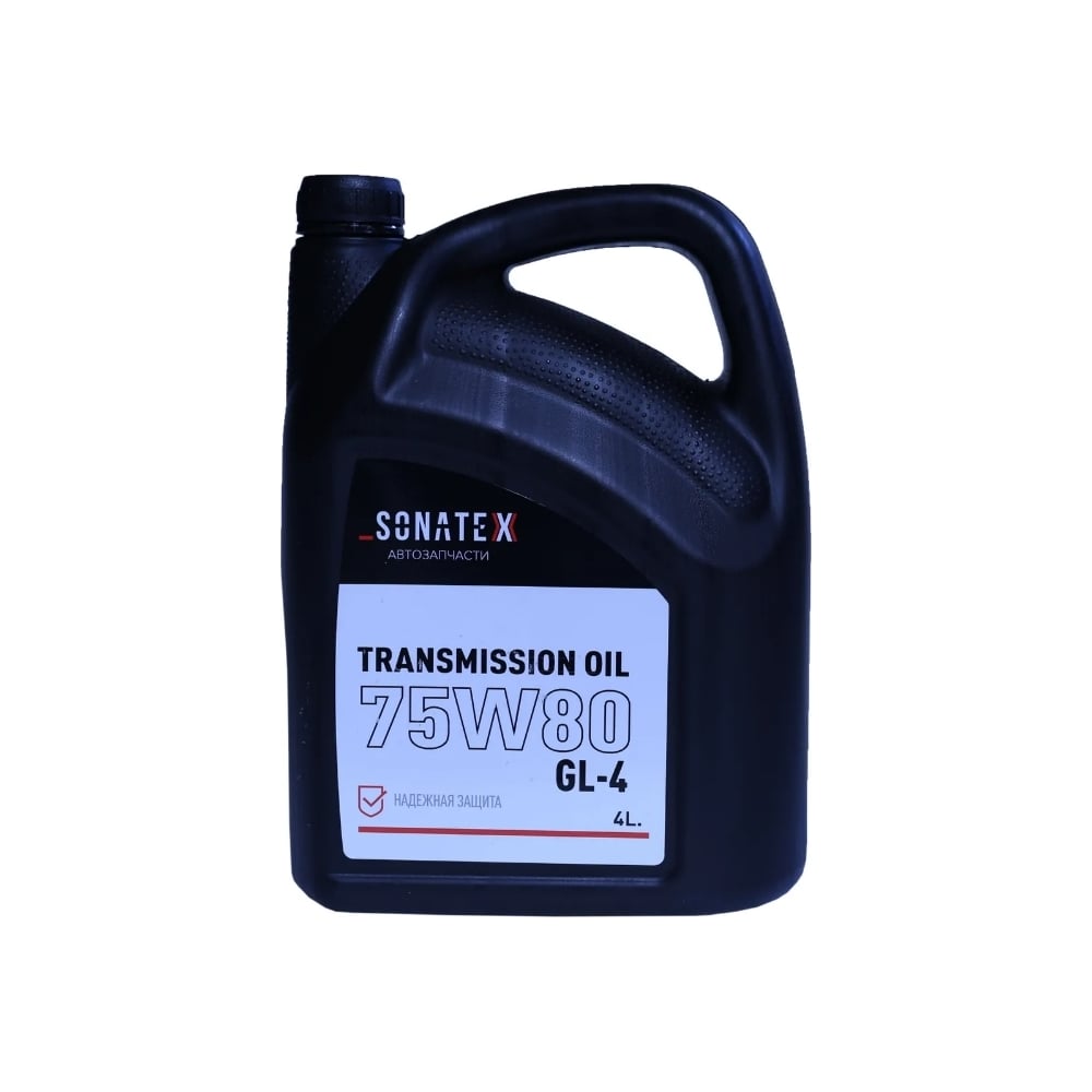 Масло трансмиссионное Sonatex 75W80 GL-4+ Renault Gearbox, 4 л 102716 ...