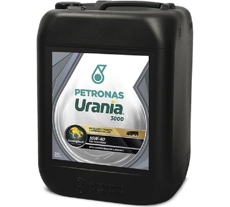 Полусинтетическое моторное масло Petronas URANIA 3000 10W-40, SAE 10W40, API CI-4, ACEA E7, MB 228.3, CUMMINS CES 20078/20077, DEUTZ DQC III-10, MAN M3275, MTU TYPE 2, RENAULT RLD-2, VOLVO VDS-3, 20 л 21721910 71609R41EU