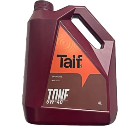 Моторное полусинтетическое масло Taif TONE, 5W-40, SG/CD, 4 л 211086