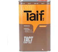 Моторное синтетическое масло Taif TACT, 5W-30, SL/CF, A3/B4, 1 л 211049 23058351