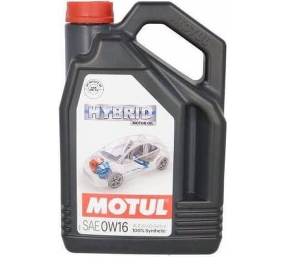 Синтетическое масло MOTUL HYBRID 0W16, 4л 107154