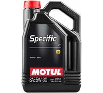 Синтетическое масло MOTUL SPECIFIC 17 5W30, 5л 109841