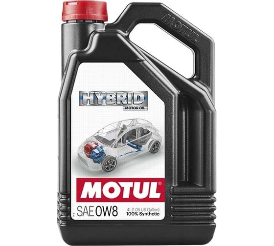 Синтетическое масло MOTUL HYBRID 0W8, 4л 107156