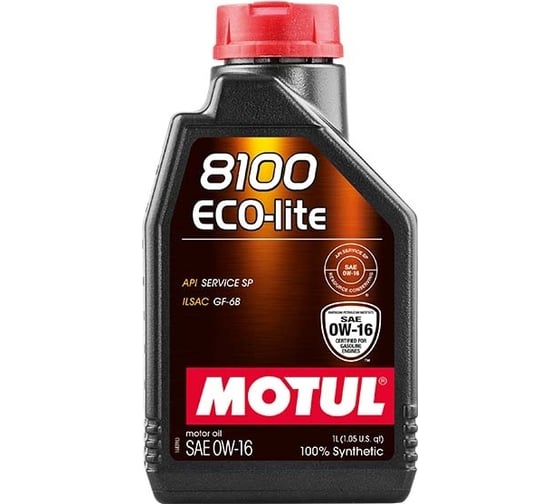 Синтетическое масло MOTUL 8100 Eco-lite 0W16 1л 110376 1