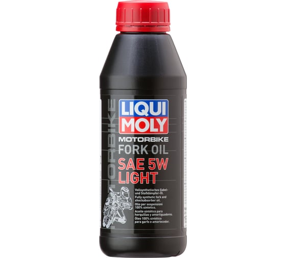Синтетическое масло для вилок и амортизаторов LIQUI MOLY Motorbike Fork Oil Light 5W 0,5л 1523 1