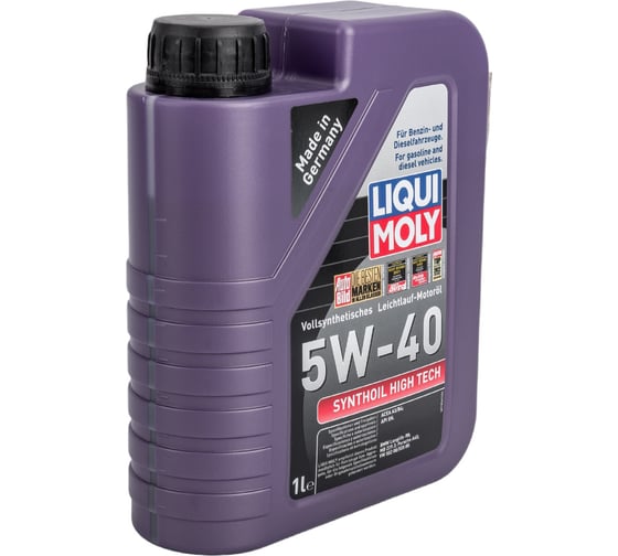 Синтетическое моторное масло LIQUI MOLY Synthoil High Tech 5W-40 SN A3/B4 1л 1855