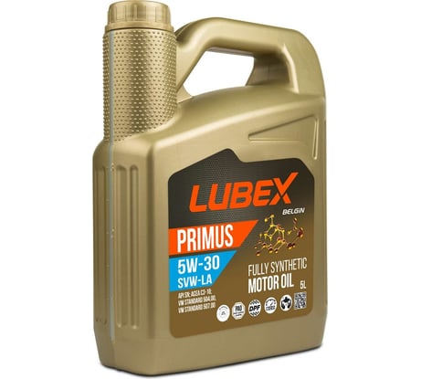 Синтетическое моторное масло Lubex PRIMUS SVW-LA 5W-30 SN C3 5л L034-1549-0405