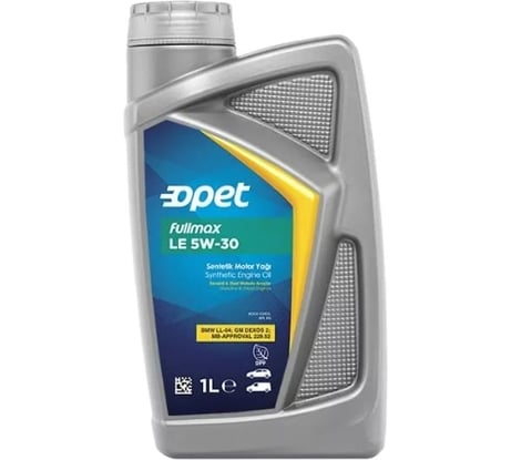 Синтетическое моторное масло OPET Fullmax LE 5W-30 SN, 1л 601215056