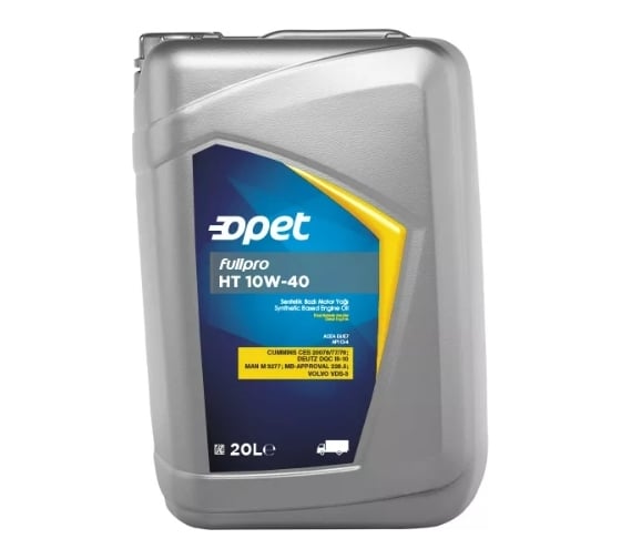 Синтетическое моторное масло OPET Fullpro HT 10W-40 CI-4 E4/E7, 20л 601215285