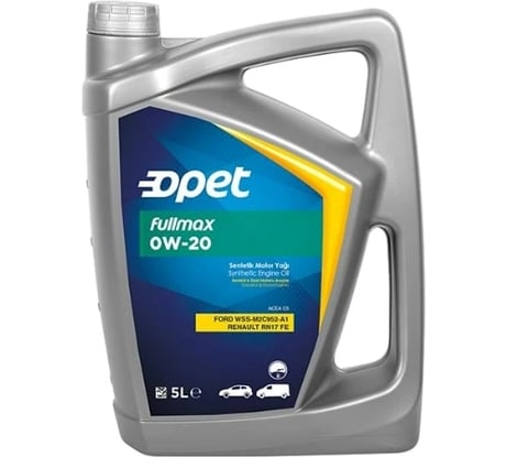 Синтетическое моторное масло OPET Fullmax 0W-20, 5 л 601777226