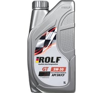 Моторное масло Rolf GT синтетическое, SAE 5W-30, API SN/CF, 1 л, пластик 322446