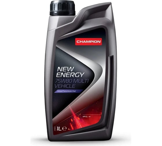 Трансмиссионное масло Champion NEW ENERGY 75W80 MULTI VEHICLE, API: GL-4 +, канистра 1л 8203909 1