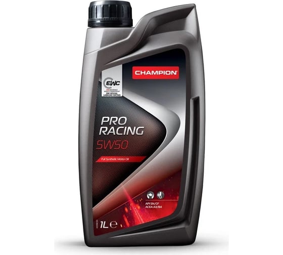 Моторное масло Champion PRO RACING 5W50 1L, в п/э бутылке 1л 8205019