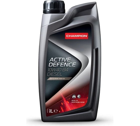 Моторное полусинтетическое масло Champion ACTIVE DEFENCE 10W40 SN, ACEA: A3/B3-10, ACEA: A3/B4-08, API: SN/CF 8210853