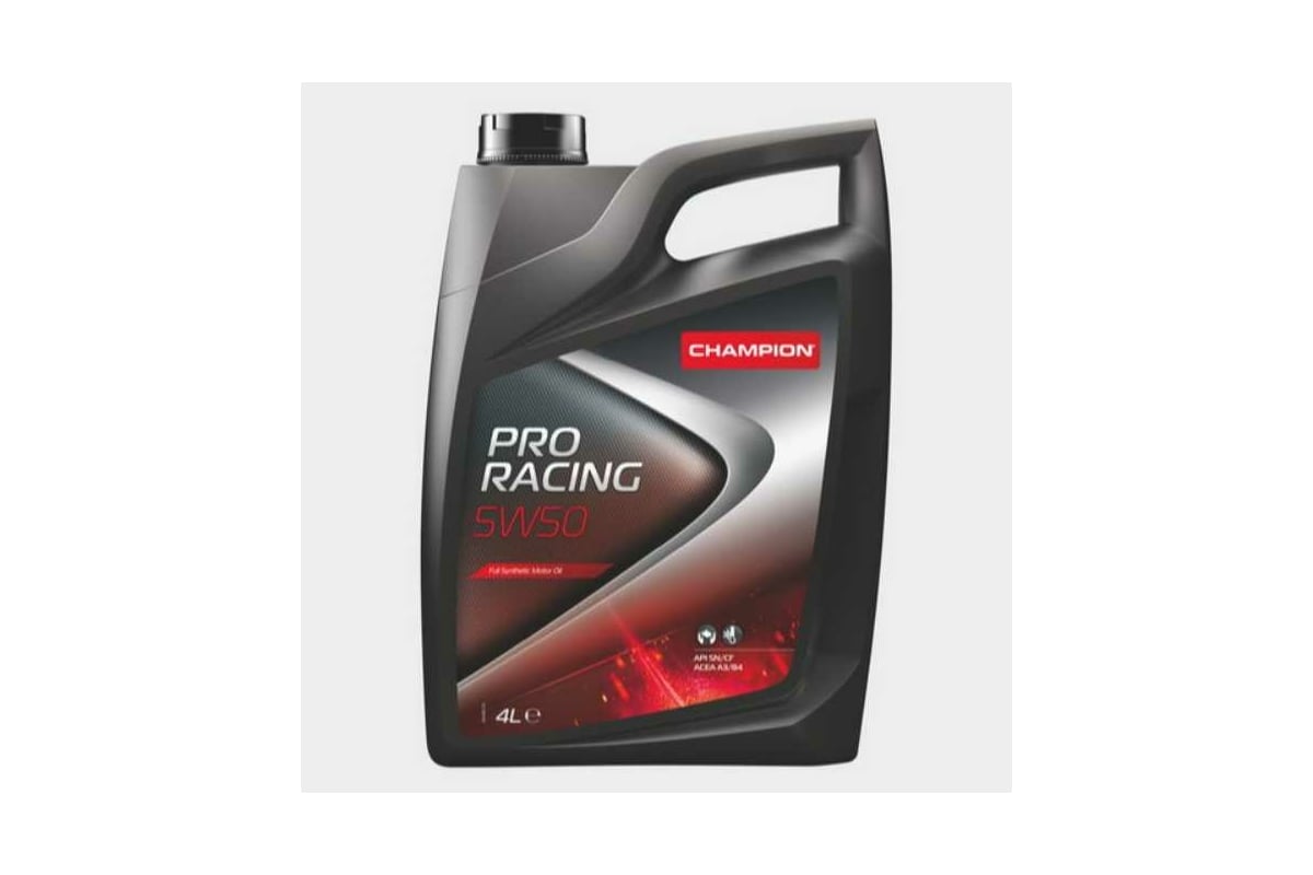 Моторное масло Champion PRO RACING 5W50 4L, в п/э канистре 4л 8205118 ...